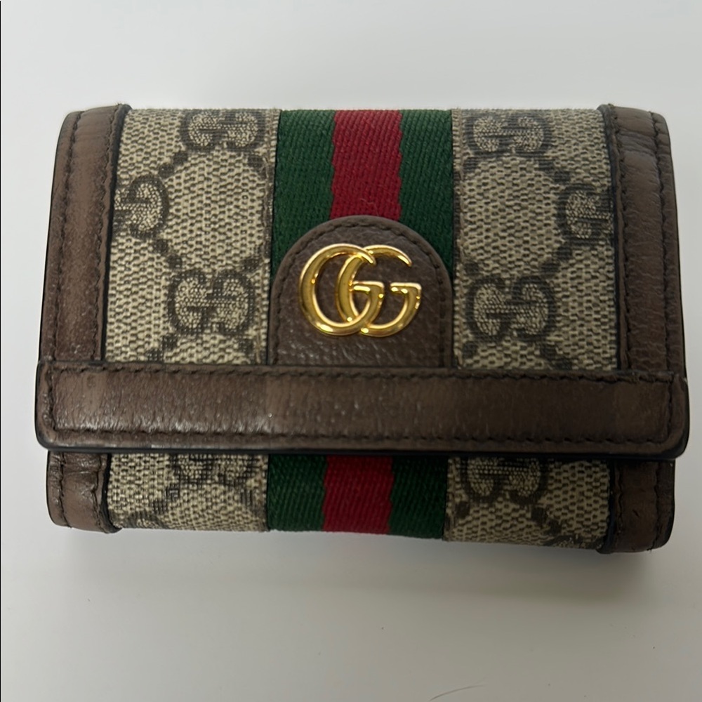 Authentic Gucci Supreme Compact Trifold Wallet